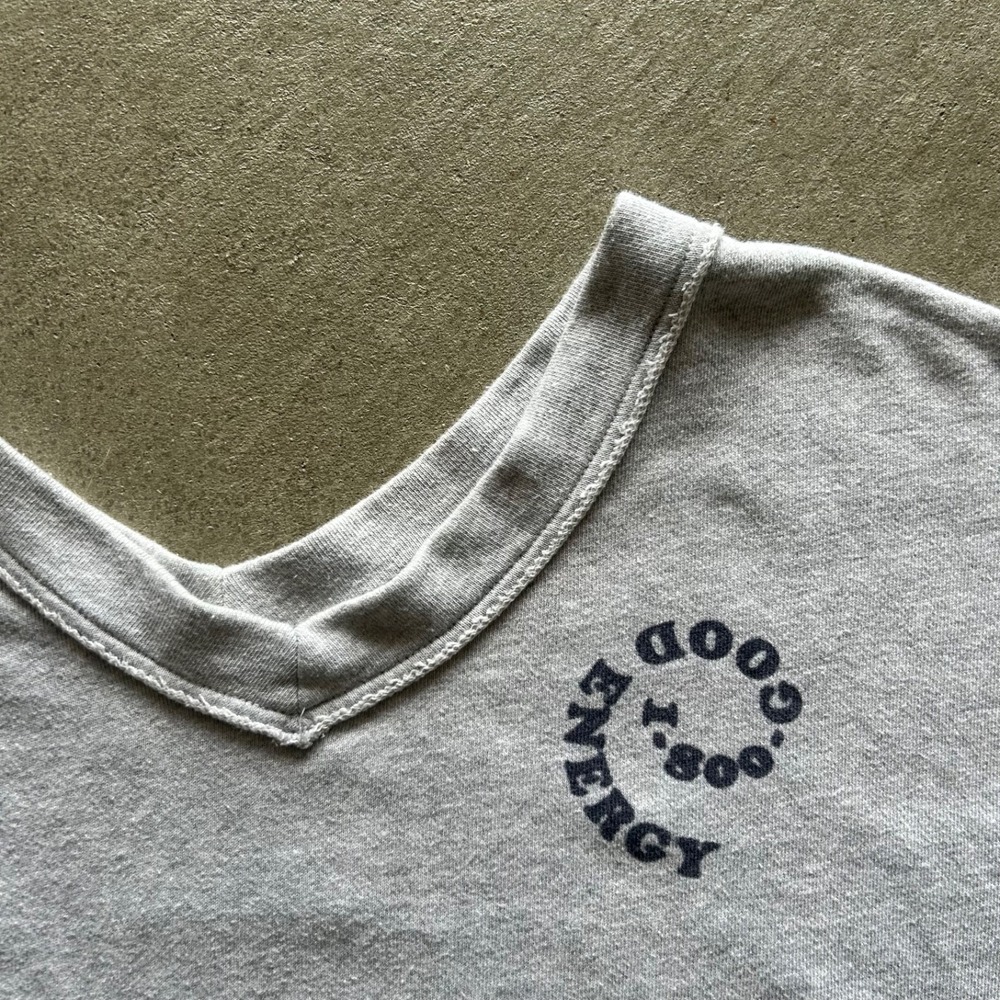 Aerie 1-800-goodenergy Sweatshirt Women's Medium Gray Crewneck Oversized - Picture 4 of 6
